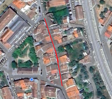 Trânsito condicionado na rua da Quintã